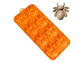 Molde silicona 8 arañas Halloween